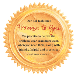 Our old-fashioned promise to you...