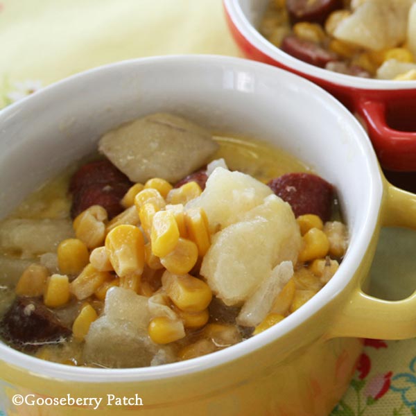 Gooseberry Patch Recipes: Polka-Dot Chowder from Mom's Very Best Recipes