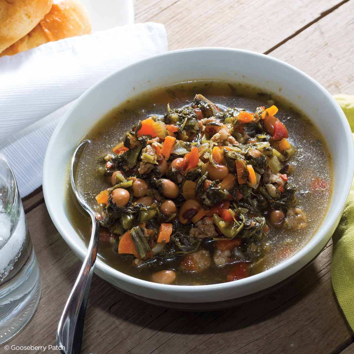 Gooseberry Patch Recipes Turnip Greens Pork Soup from Soups